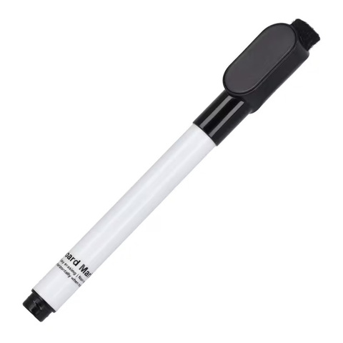 Whiteboard-markør med magnet og visker-Sort