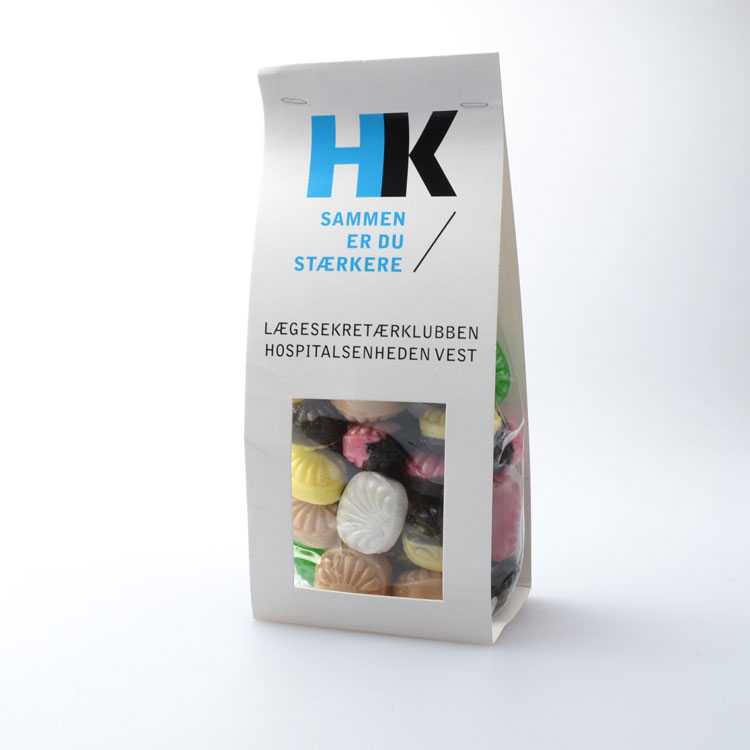 Bolchepose med papomslag-Jordbær, Lakrids, Peber