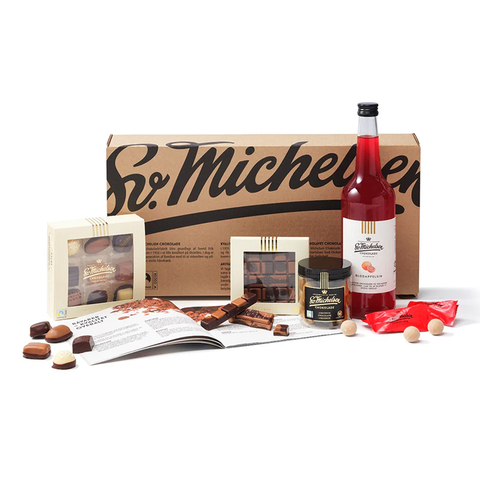 SV. MICHELSEN Gavepose med Fairtrade chokolade & saft - 