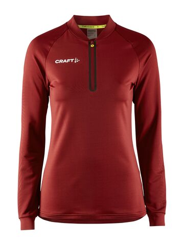 CRAFT Extend Half Zip Trøje, dame - rPet-Rød