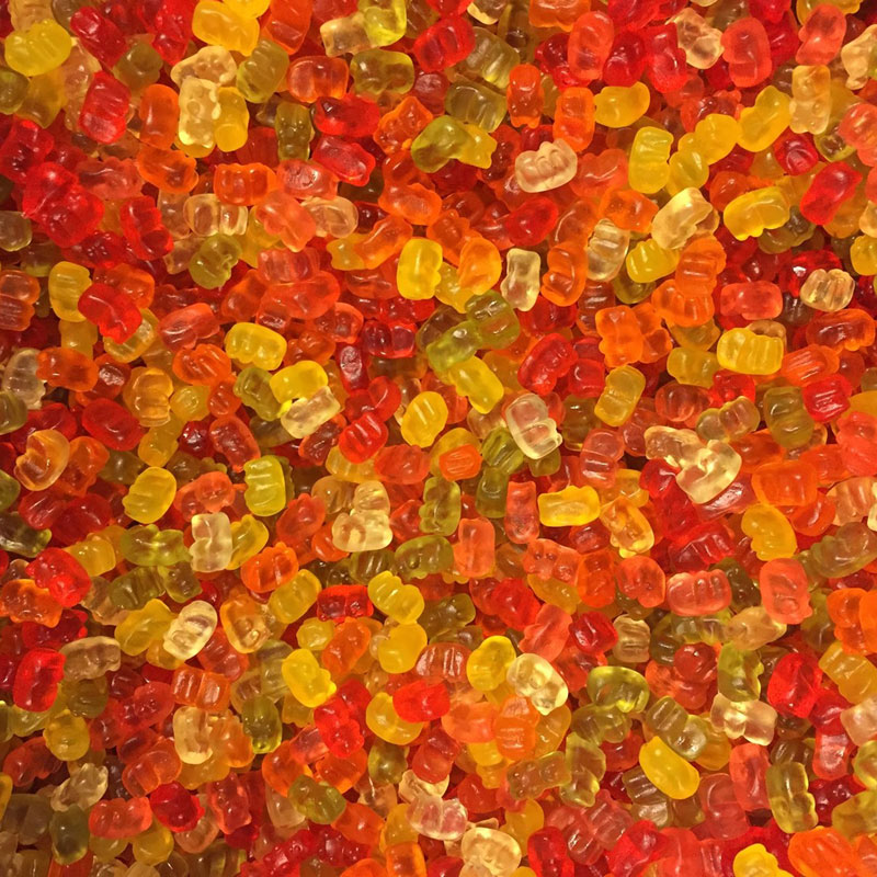 Mini Slik Poser i komposterbar folie-Vingummi