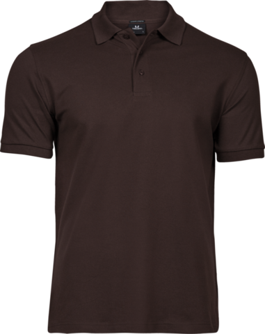 TEE JAYS Luxury Stretch Polo, Økologisk, herre-Brun