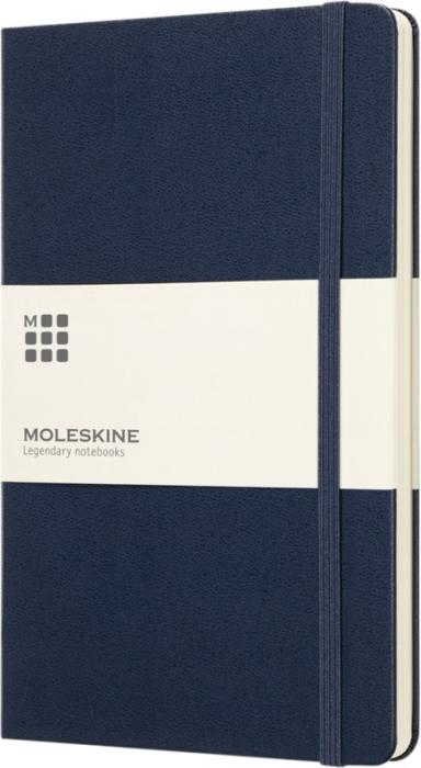MOLESKINE Classic L hardcover notesbog - prikket - Certificeret Papir-Navy