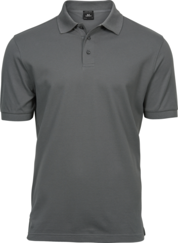 TEE JAYS Luxury Stretch Polo, Økologisk, herre-Grå