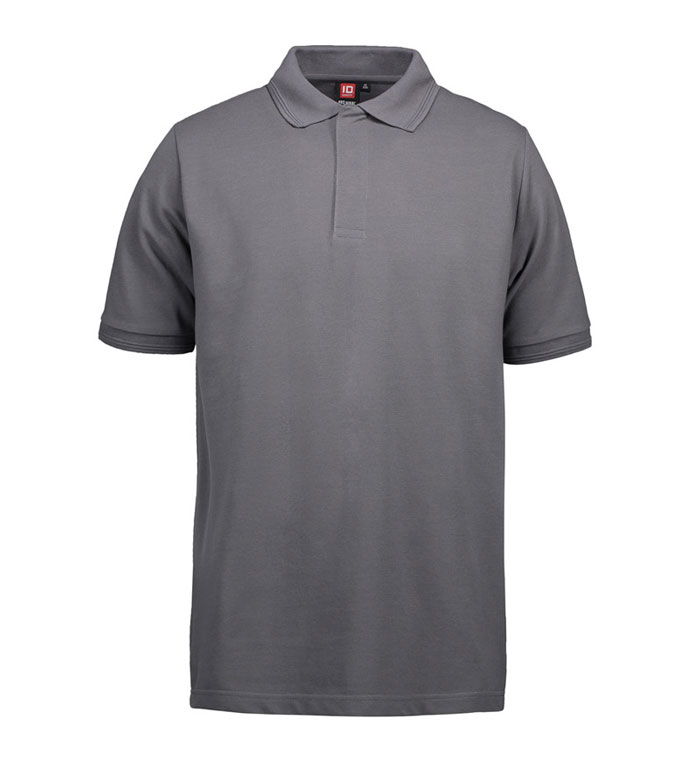 ID Pro Wear Poloshirt - Trykknap-Silver grey