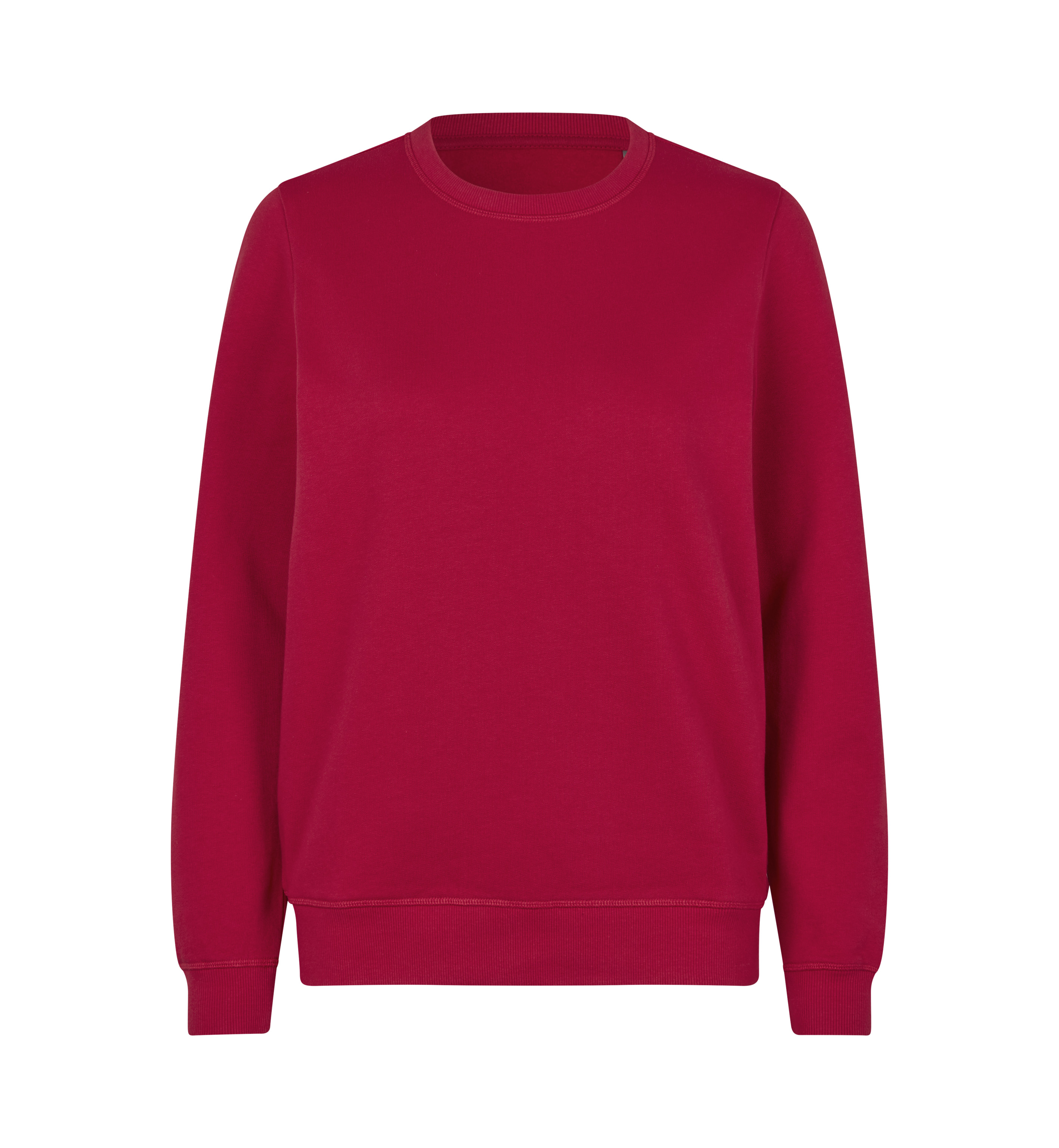 ID Økologisk O-hals Sweatshirt, dame-Rød