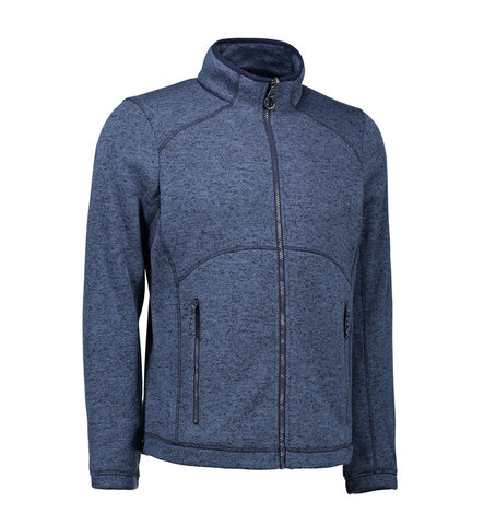 ID Zip Mix Melange Fleece-Blå melange