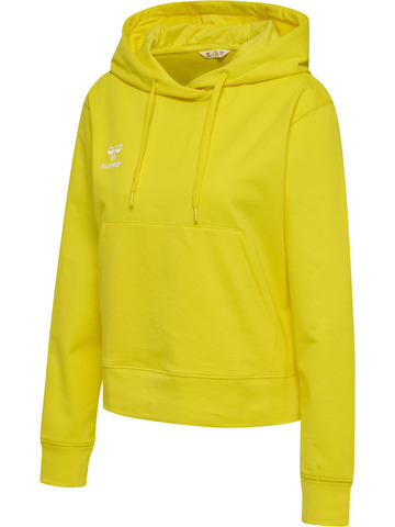 HUMMEL 2.0 Hoodie, Dame - Økologisk Bomuld-Gul