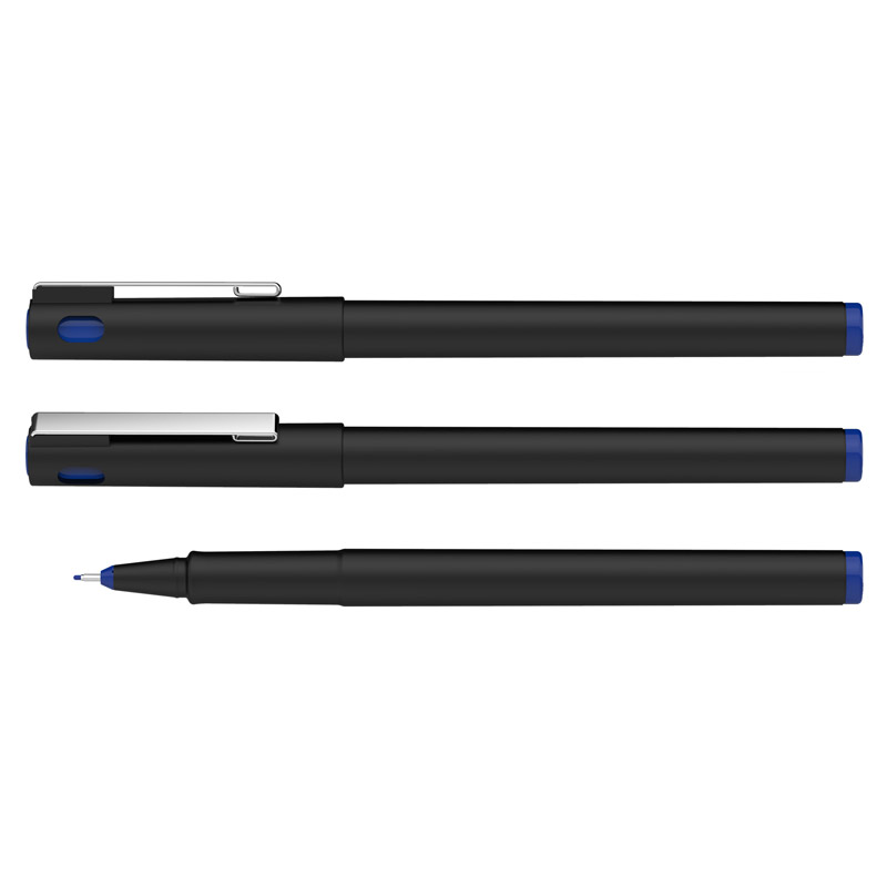 SCHNEIDER Fineline Pen Topliner 963 - Recycling-Sort m Blå blæk