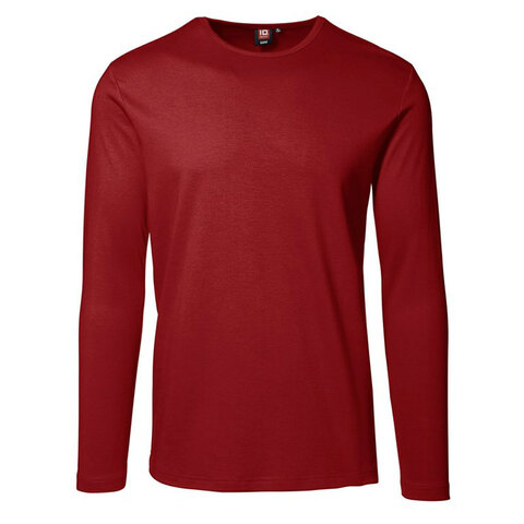 ID Interlock T-shirt - Langærmet-Rød