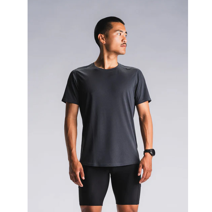 FUSION Mens Run T-shirt-Grå