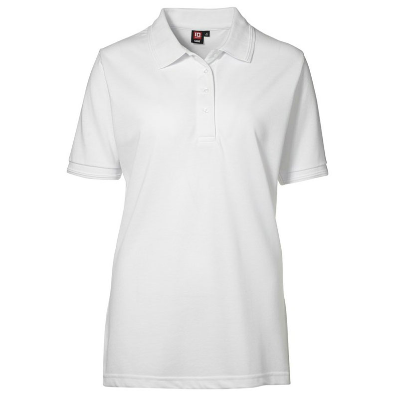 ID Klassisk Poloshirt Dame-Hvid