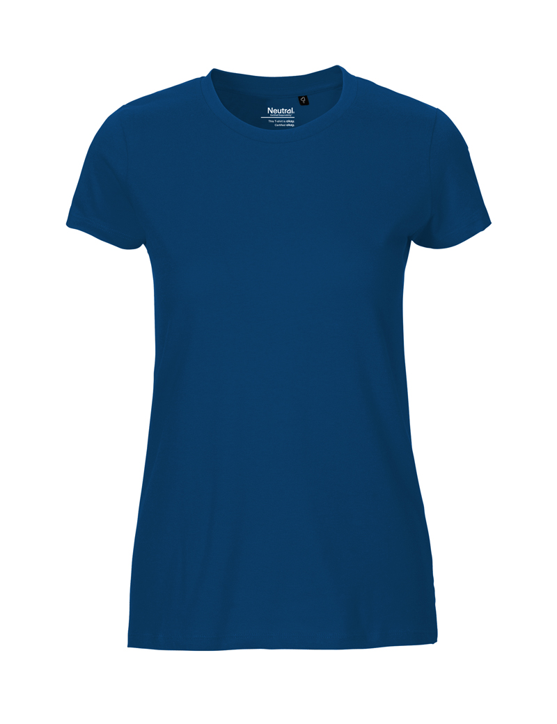 NEUTRAL Fit Dame T-shirt, 100% Økologisk Fairtrade Bomuld-Marineblå