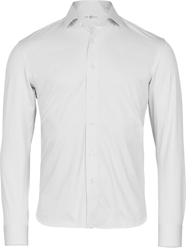 TEE JAYS Active Stretch Skjorte, Herre-Hvid