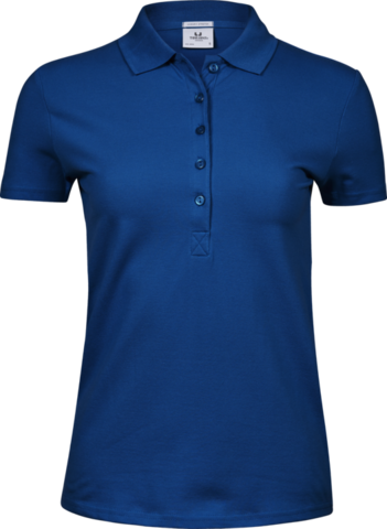TEE JAYS Ladies Luxury Stretch Polo, Økologisk, dame-Kongeblå