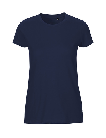 NEUTRAL Tiger T-shirt Labelfree, dame  - Økologisk bomuld-Navy