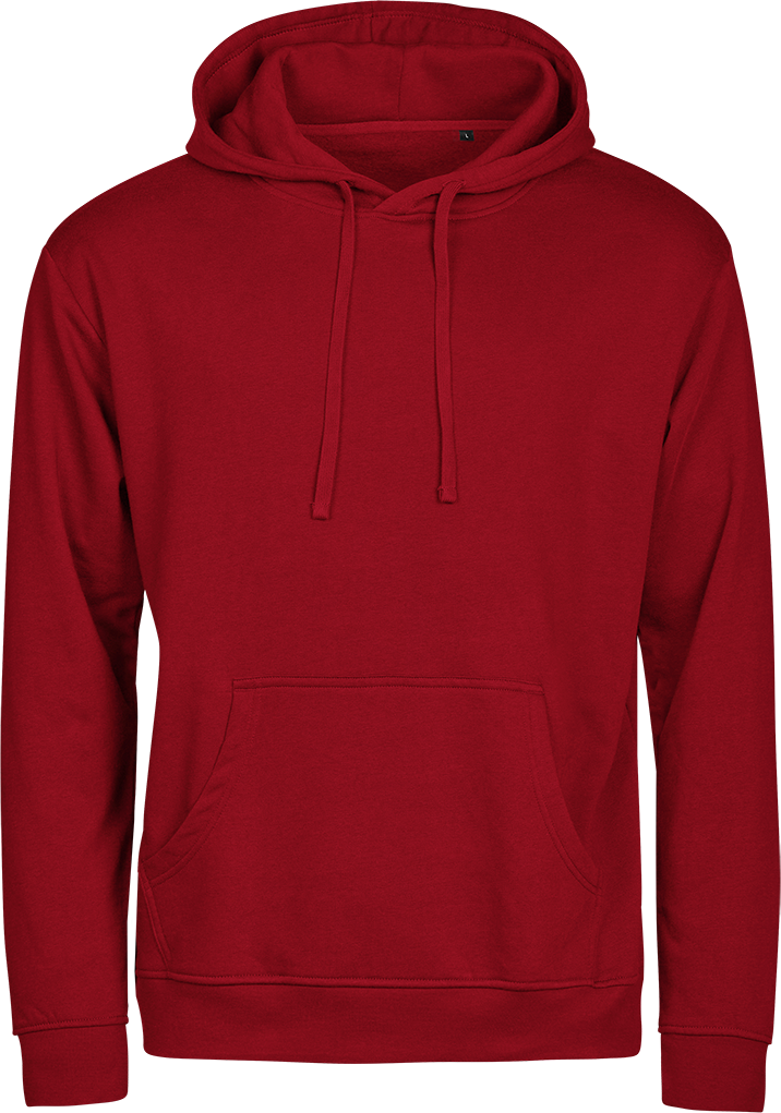 LABELFREE Power Hoodie , Tee Jays - 70% Økologisk Bomuld-Rød