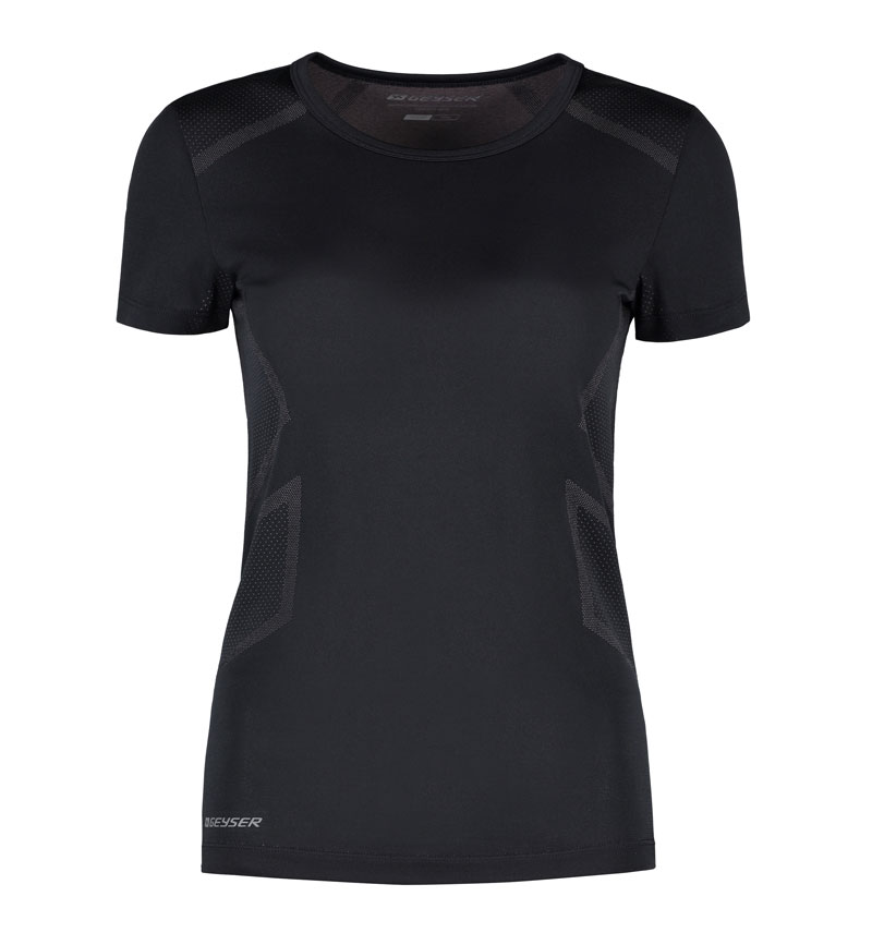 GEYSER seamless s/s T-shirt, dame-Sort