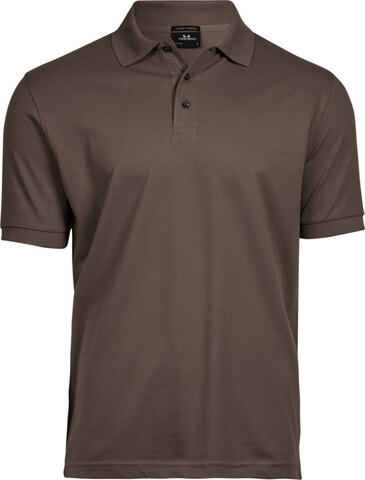 TEE JAYS Luxury Stretch Polo, Økologisk, herre-Chokolade