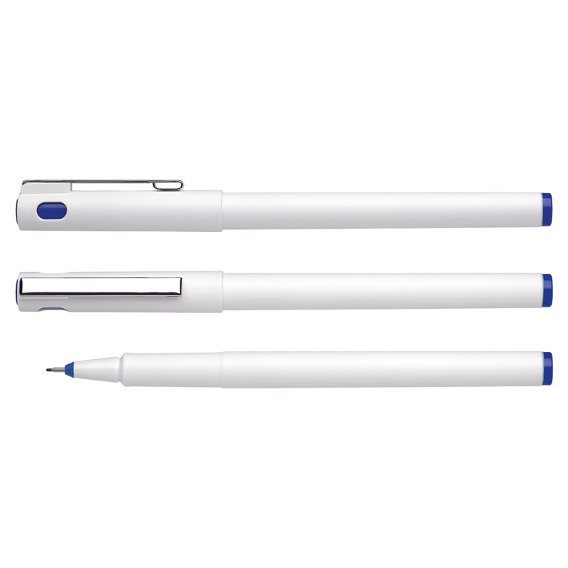 SCHNEIDER Fineline Pen Topliner 963 - Recycling-Hvid m Blå blæk