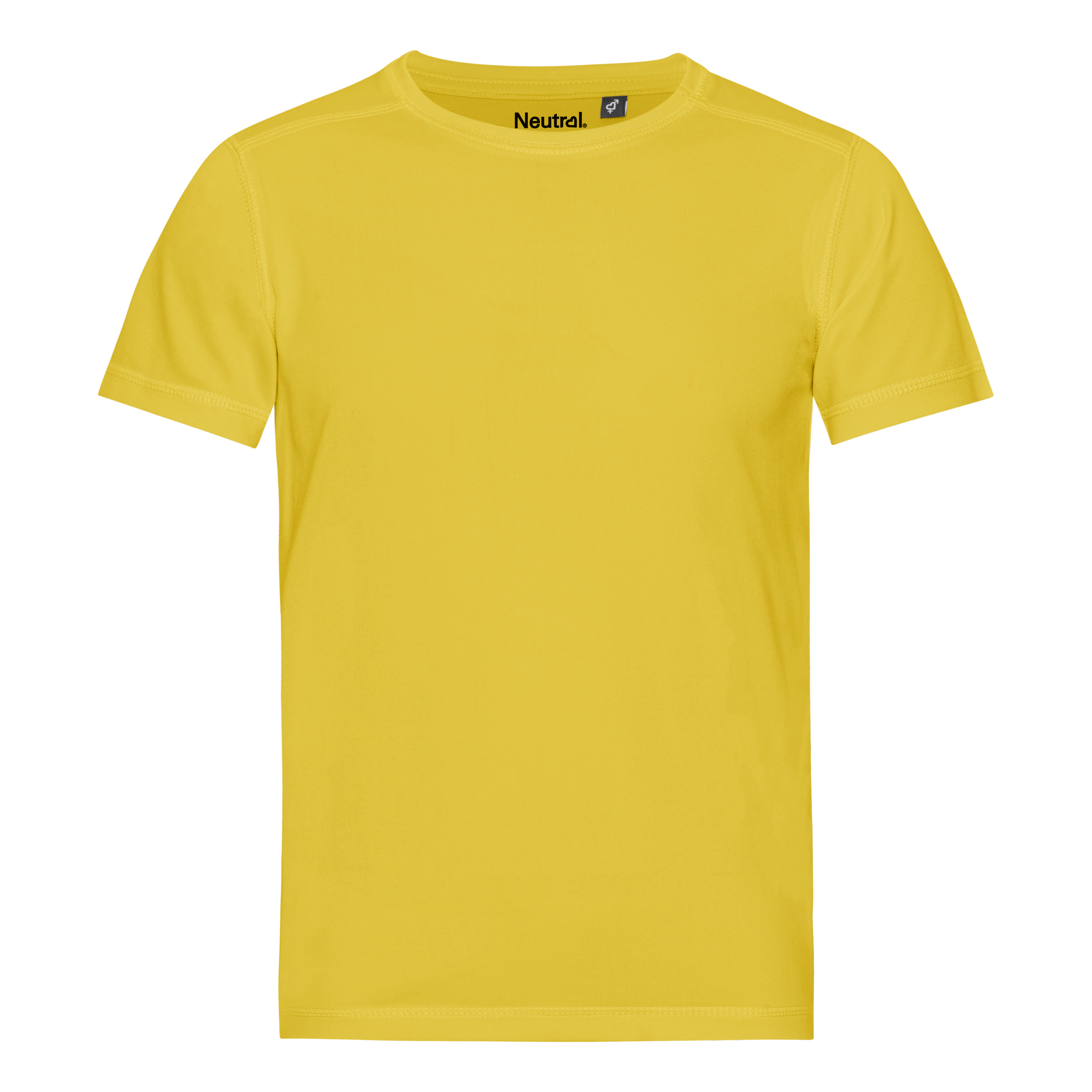 NEUTRAL Genbrugs Børne Performance T-shirt - rPet-Gul