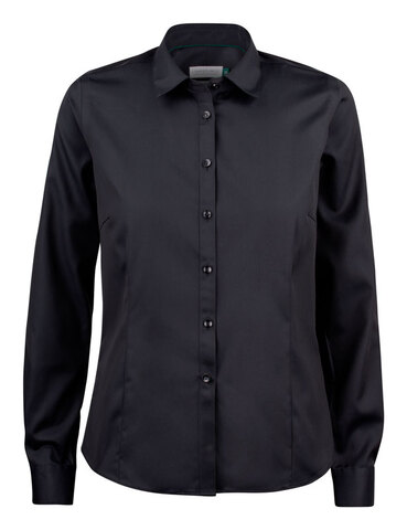 J. HARVEST & FROST GB01 Twill Skjorte - Dame - Sort
