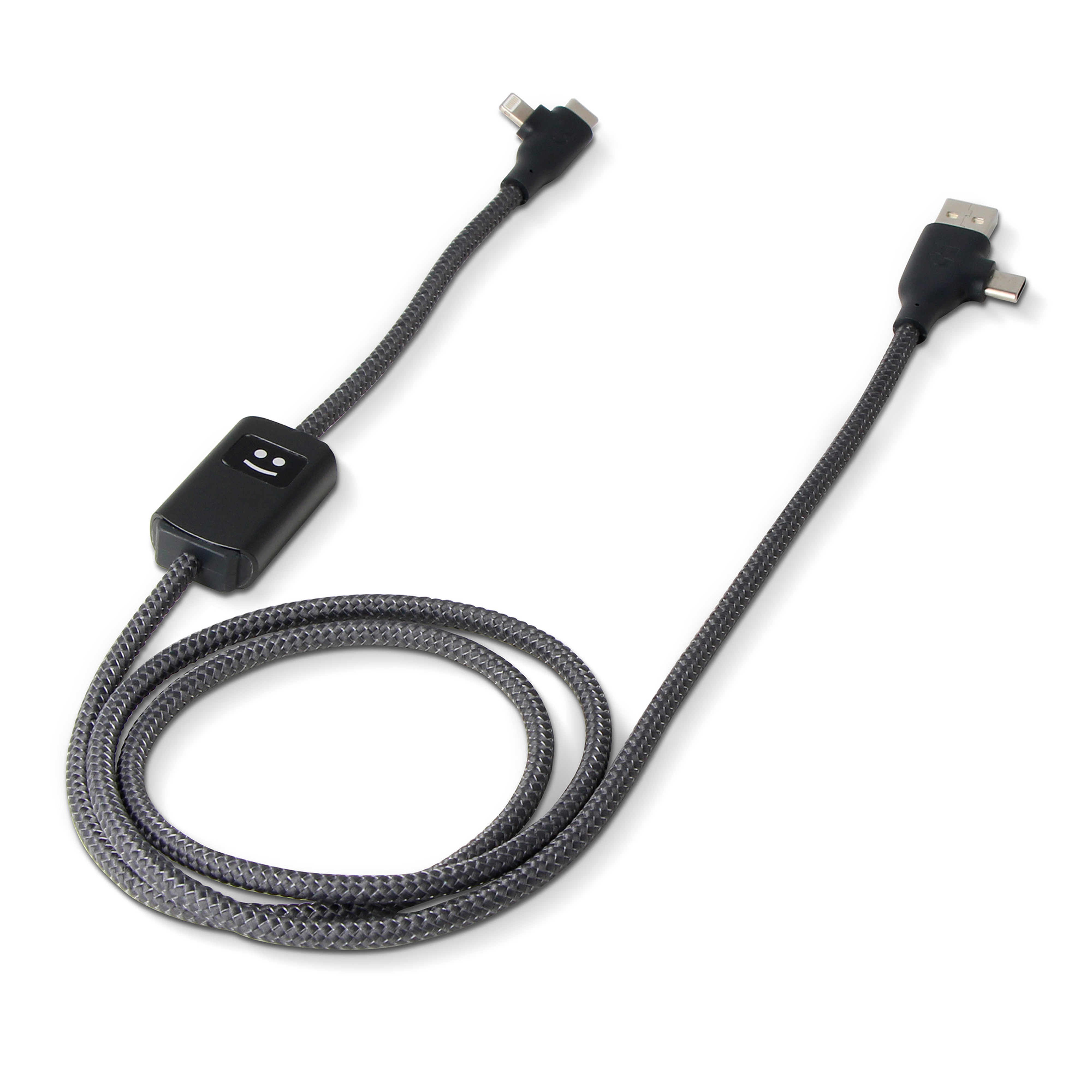 Xoopar Allure GRS PD-kabel med dataoverførsel - rPet-Sort