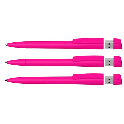 KLIO Pen plast tip, med 4 GB usb stik, Turnus T USB 2.0-Pink