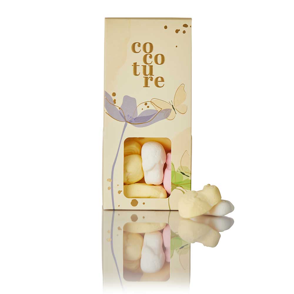 COCOTURE Hvide Dragéæg - 100 gr.-Lyse Gul