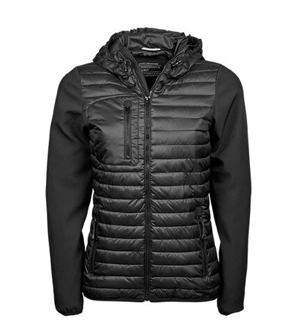 Hooded Crossover Jakke, dame-Sort