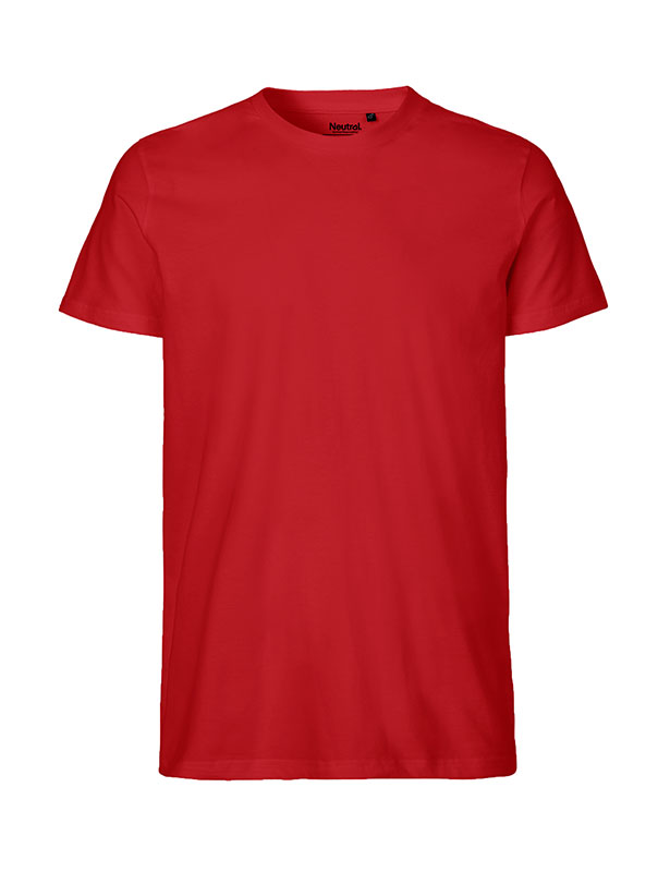 NEUTRAL Fit T-shirt, 100% Økologisk Fairtrade Bomuld-Rød
