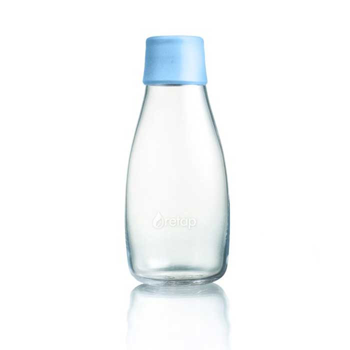 RETAP Glasflaske 03-Lyseblå