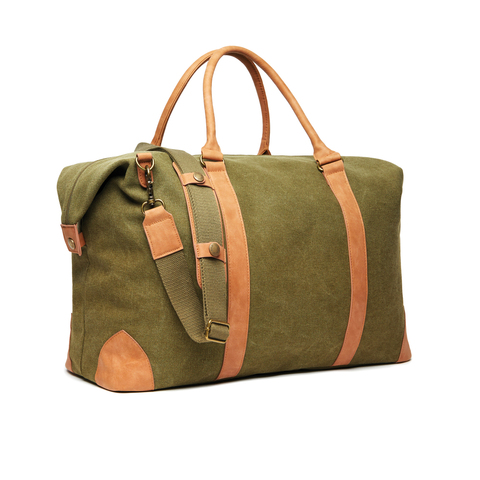 VINGA Bosler dufflebag i lærred-
