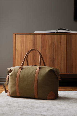 VINGA Bosler dufflebag i lærred-
