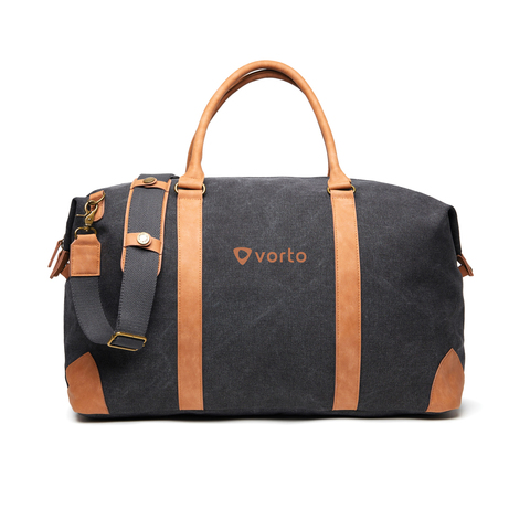 VINGA Bosler dufflebag i lærred-