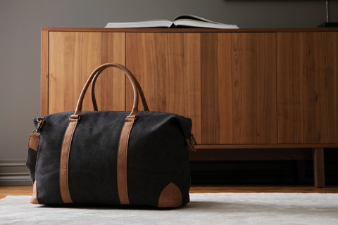 VINGA Bosler dufflebag i lærred-