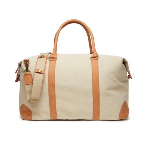 VINGA Bosler dufflebag i lærred-