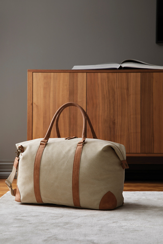 VINGA Bosler dufflebag i lærred-