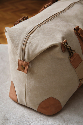VINGA Bosler dufflebag i lærred-