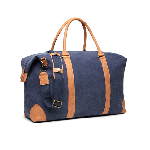VINGA Bosler dufflebag i lærred-