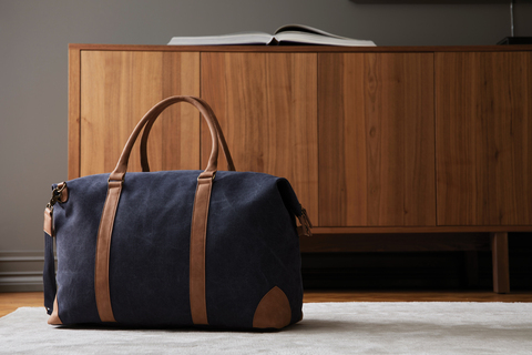 VINGA Bosler dufflebag i lærred-