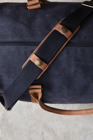 VINGA Bosler dufflebag i lærred-