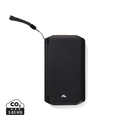 Nordic Drift Titan 10.000 mAh solcelle powerbank med 3 panel