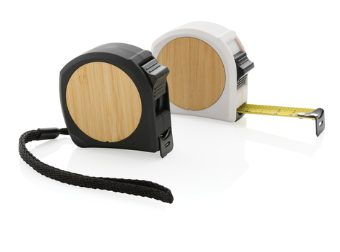 Målebånd 5M/19mm i bambus & genanvendt RCS plast-