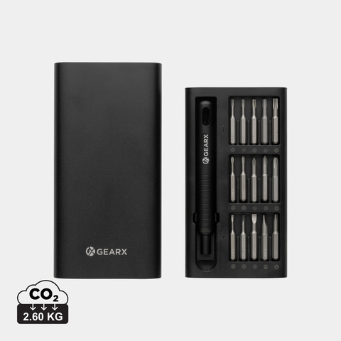 Gear X 31 i 1 præcisions skruetrækker sæt, sort-
