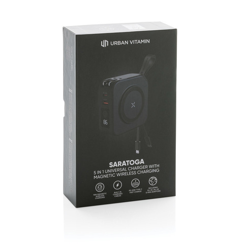 Urban Vitamin Saratoga 5 i 1 universaloplader-