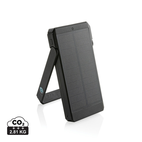 Skywave solar powerbank 10.000 mAh i RCS genanvendt plast-