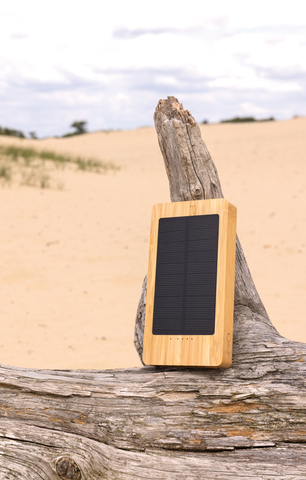 Sunwick 10.000 mAh bambus solar Powerbank-