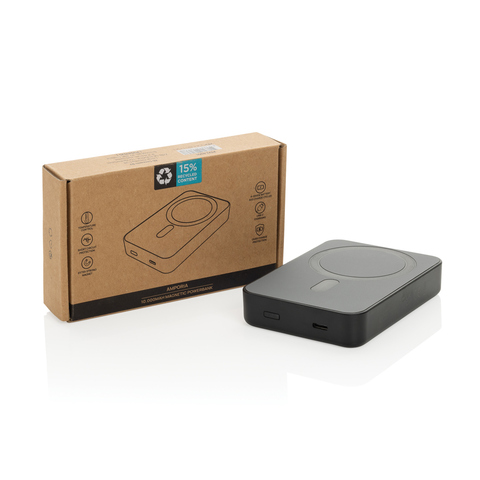 Amporia RCS genanvendt plast 10.000 mAh magnetisk powerbank