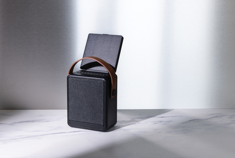 Skywave 12W Solar højttaler i RCS genanvendt plast, sort-